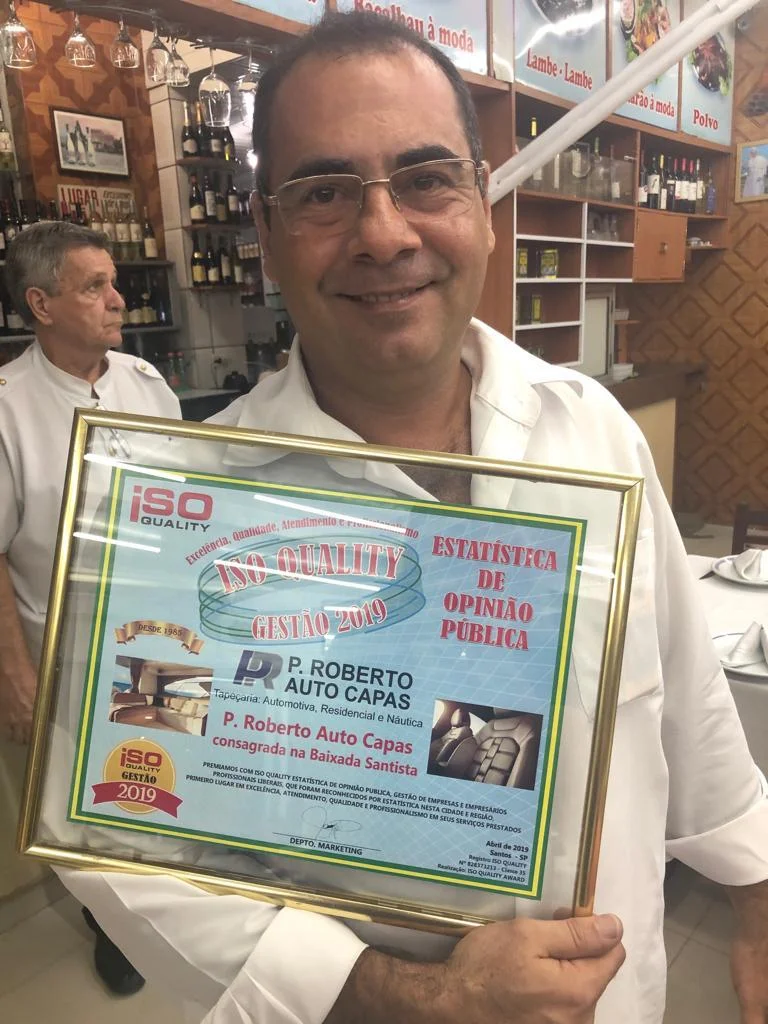 Reconhecimento P. Roberto Auto Capas - excelência em atendimento